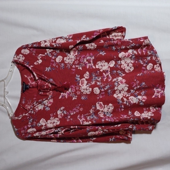Lucky Brand Floral Peasant Blouse - Picture 1 of 7